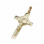 cruz de san benito oro 14k