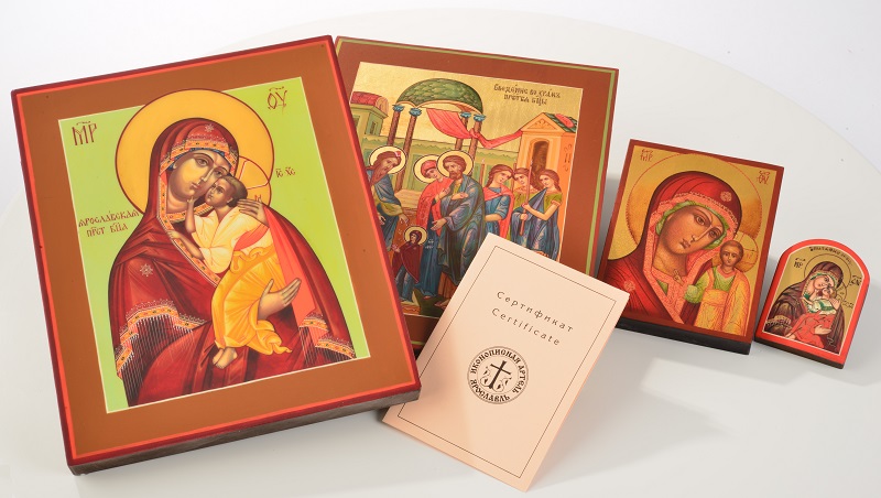 Iconos rusos pintados