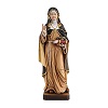 Santa Teresa de Avila con corona de espinas pintada madera Val Gardena