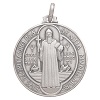 medalla de san benito plata 925