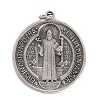 medalla san benito metal plateado