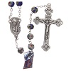 rosario cloisone azul con decoraciones