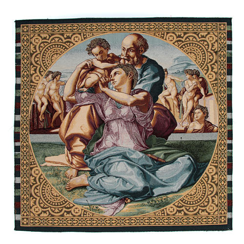 tapiz tondo doni sagrada familia michelangelo