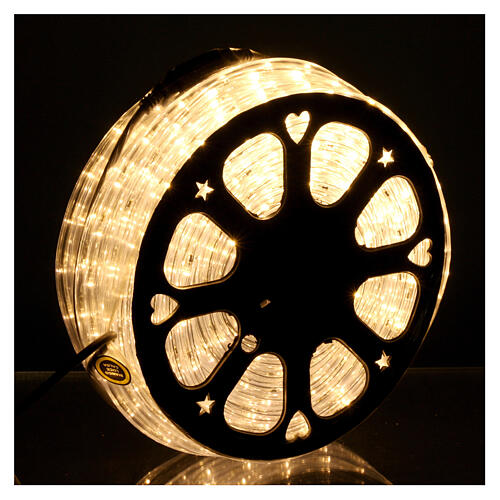 Luz Navidad Tubo Led blanco calido