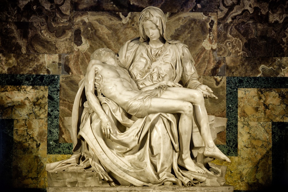 La Piedad de Miguel Ángel y Lamentación de Giotto