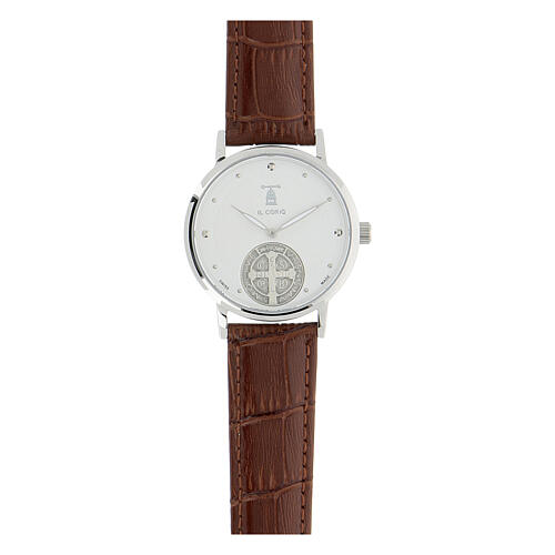 Reloj esfera blanca San Benito plata 925