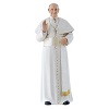 imagen papa francisco pasta de madera pintada 15 cm