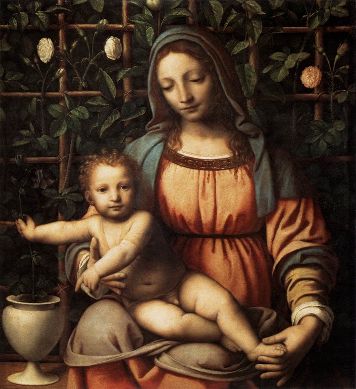 Virgen del Rosal de Bernardino Luini