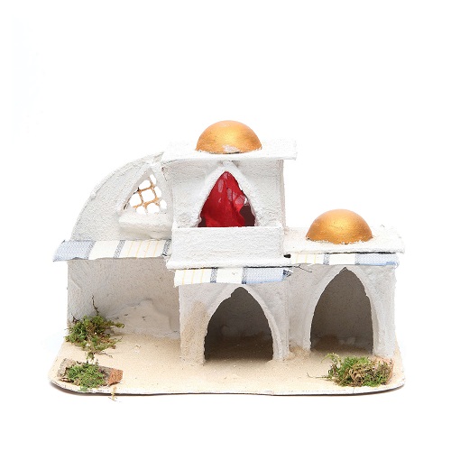 Casa árabe cm 21,5x29x17 para belén