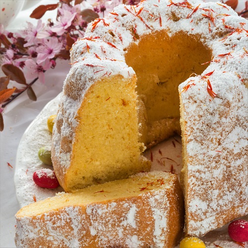 Pastel de azafrán