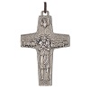 Collar Cruz Papa Francisco metal 8x5cm