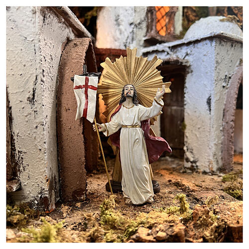 Estatua de Jesús en el momento de la Resurrección 9 cm