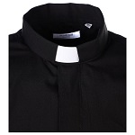 Camisa clergyman manga larga