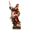 San Augustín con corazón madera coloreada Val Gardena