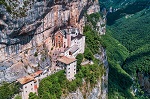 Sanctuary Madonna della Corona, popular travel destination in Nothern Italy