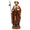 Estatua San Giacomo apóstol 30 cm resina coloreada