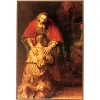 Estampa madera El Hijo Pródigo de Rembrandt