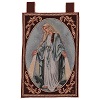 Tapiz Virgen Misericordiosa marco ganchos 50x40 cm 