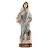 Virgen de Medjugorje pintada 20 cm iglesia San Santiago polvo de mármol 