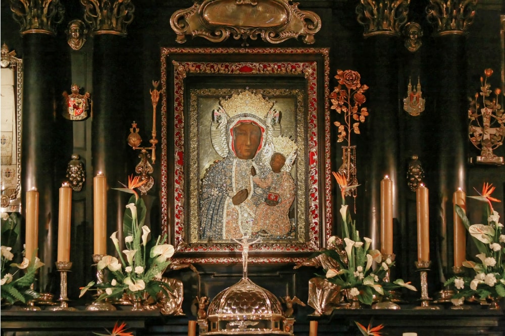 La Virgen Negra de Częstochowa pintada por San Lucas