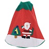 Falda cubre base Árbol de Navidad Papá Noel y arbolito 100 cm 150x150