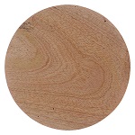 Platillo portavela redondo de madera 10 cm 150x150