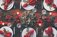 Poner la mesa en Navidad