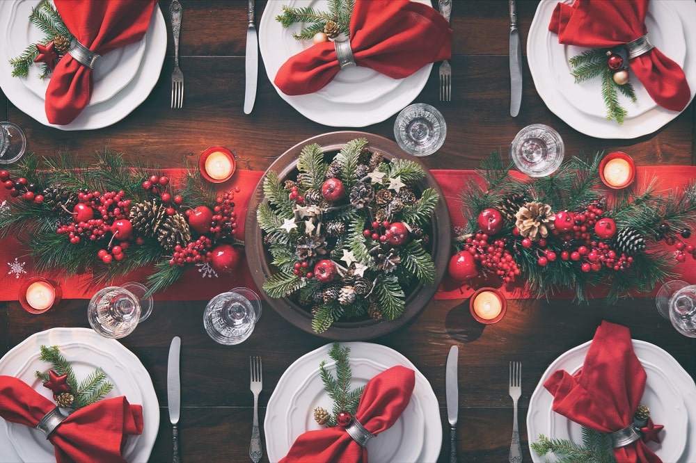 Poner la mesa en Navidad: muchas ideas, también hechas por ti