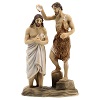 Estatuas escenas bautismo de Jesús con Juan Bautista 9 cm