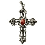 cruz de plata 800 con decorado 