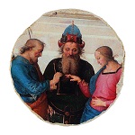 Los desposorioso de la Virgen, Perugino, Linea Aurea Bodega Tifernate