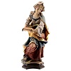 Estatua Santa Julia de Córcega con paloma madera pintada Val Gardena