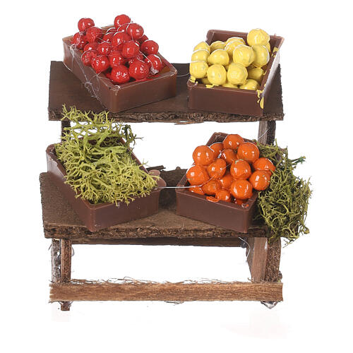 Banquete pesebre 4 cajas de frutas en miniatura 