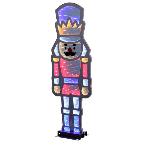 Cascanueces luminoso 282 led multicolores Infinity Light int ext 60x25 cm doble cara